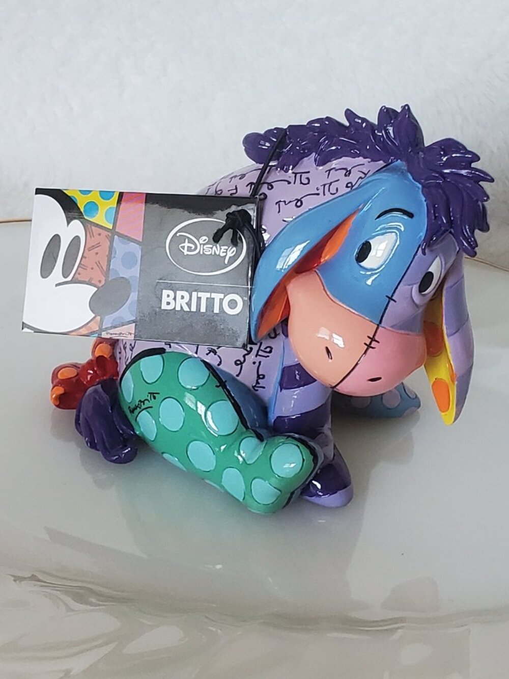 ROMERO BRITTO Eeyore sculpture New w/Tags! Adorable Holiday Gift!